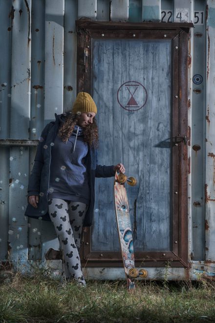 Foto Skateboard Girl Hafen Linz