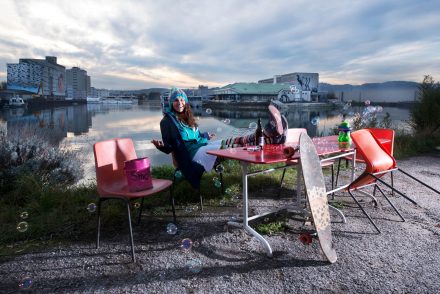 Foto Skateboard Girl Dawn