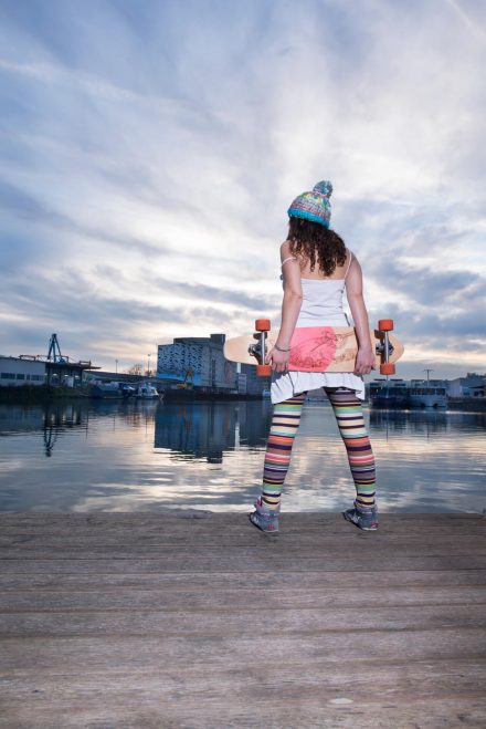 Foto Skateboard Girl Dawn Hafen Linz