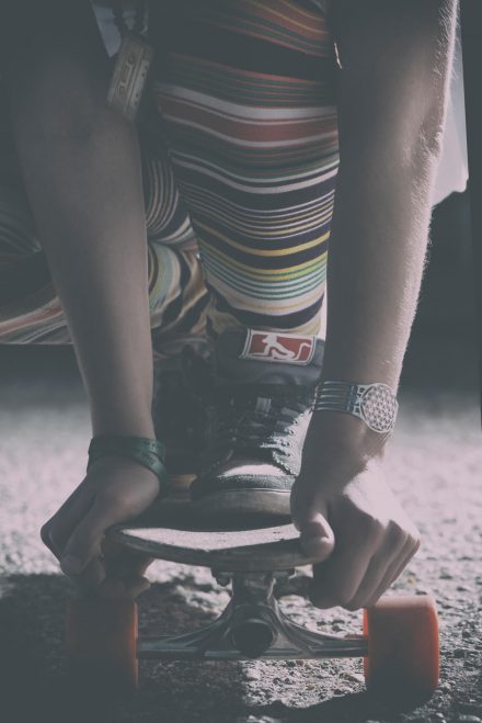 Foto Skateboard Girl Hafen Linz