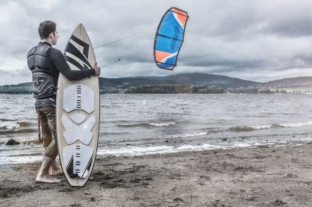 Foto Kitesurfing Lipno Moldaustausee