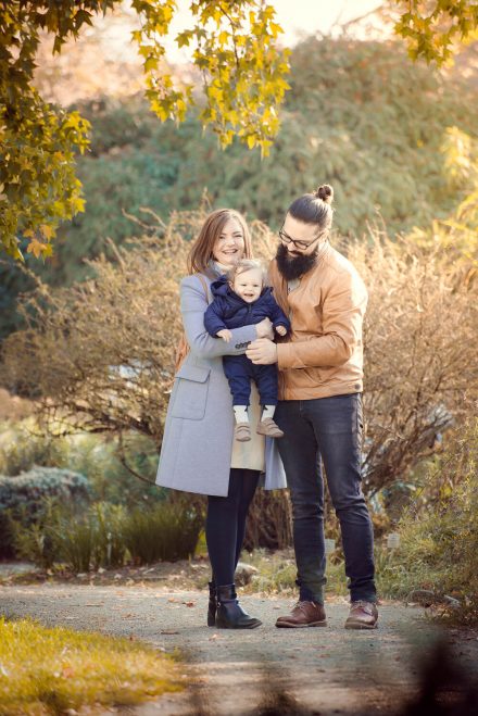 Familienportrait Herbst Outdoor