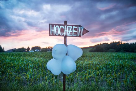 Fotografie Hochzeit mit Sonnenuntergang