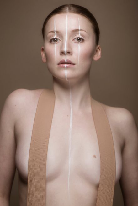 Fotografie Modelshooting Fashion White Stripes