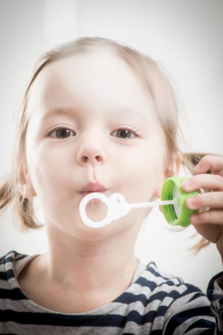 Kinder Fotografie Seifenblasen