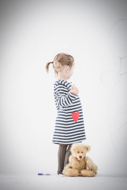 Kinderfotografie mit Teddybär