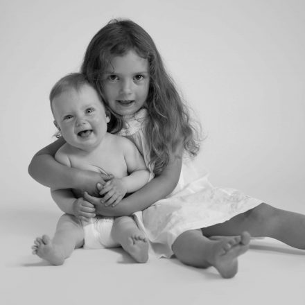 Kinderfotografie schwarz/weiß