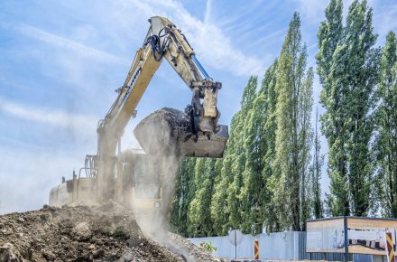 industriefotografie Baustelle Bagger